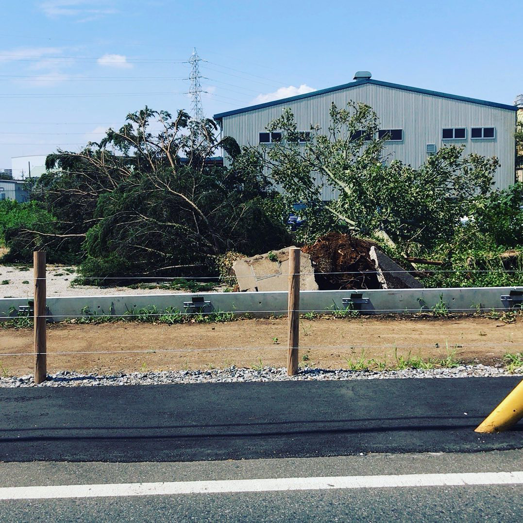 台風15号到来